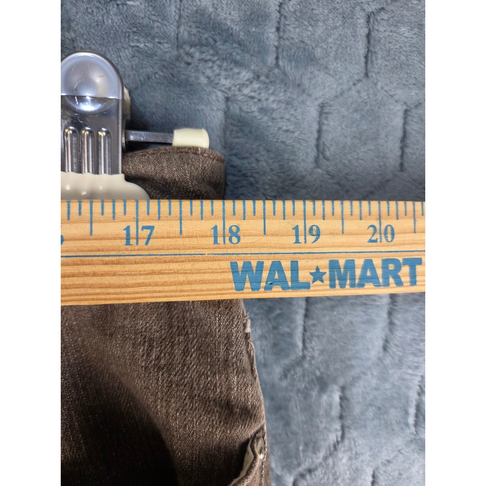 Gloria Vanderbilt Amanda High Rise Straight Leg Brown Jeans Womens Size 18 Missy - Picture 7 of 11